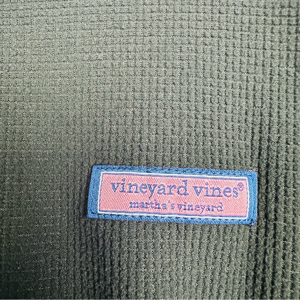 Vineyard Vines Black Half-Zip Long Sleeve Sweater Size Large - Picture 3 of 8